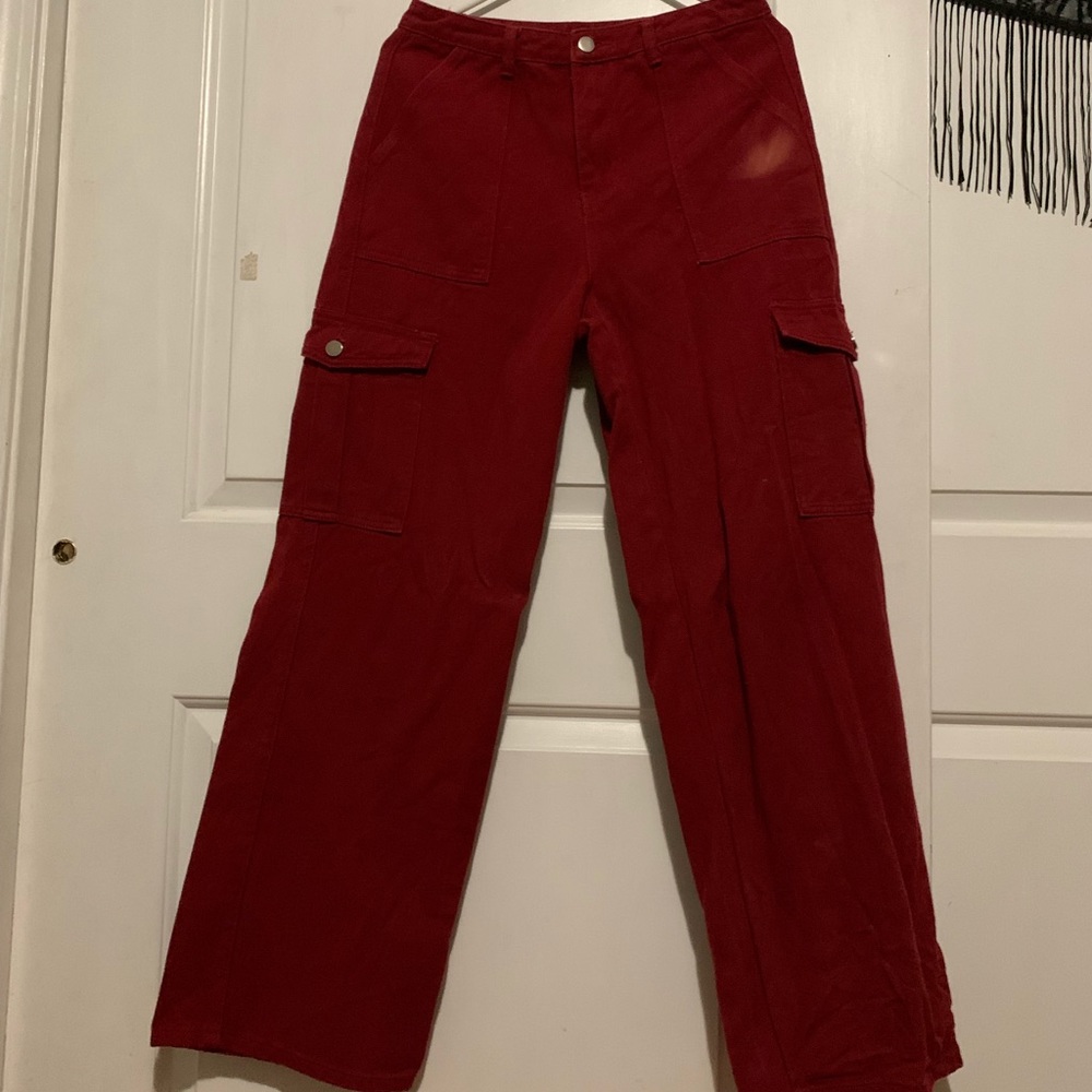 Red Cargo Pants